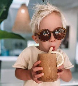 Coconut bowls bamboo kids cup