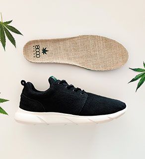 8000 kicks Explorer v2 black and white hemp sport shoes presented by veganlyy