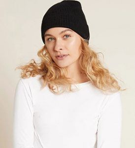I.M. Boody Ribbed Knit Beanie - Black
