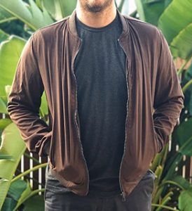veganlyy Wills men bomber jacket - dark brown | Sustainable Men’s Clothing | Veganlyy