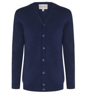 veganlyy wills Recycled Knit Cardigan - dark blue