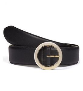 veganlyy wills 4cm Circle Belt - black