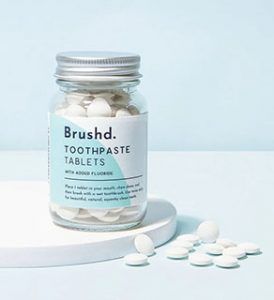 Natural Bathroom products | Brushd Toothpaste Tablets - Mint Veganlyy