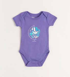 short sleeve graphic bodysuit - Sustainable Kids Products