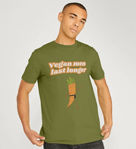 Veganlyy Vegan Men Last Longer T-shirt | Sustainable Men’s Clothing | Veganlyy