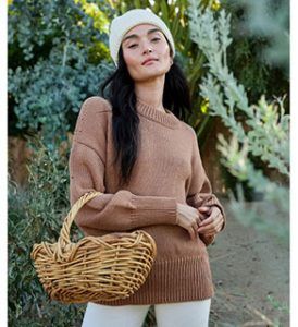Veganlyy MATE Organic Knit Crew Sweater - Sedona