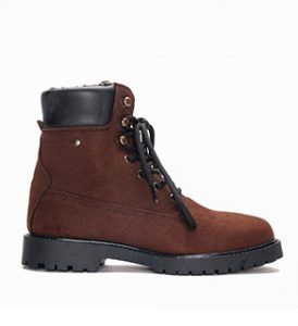 Veganlyy Nae Gadea brown vegan boots