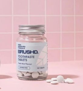 Brushd_Toothpaste_Tablets - Fresh_Mint_fluoride_free_veganlyy_brushd