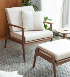 Avocado-Green-Mattress-veganlyy-lounge-chair-ottoman-wood-furniture-Sustainable-Vegan-Bedroom