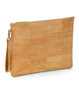 murmali vegan cork delta handcrafted large Clutch Pouch by veganlyy