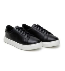 veganlyy black-and-white brooklyn sneaker by voes & covegan