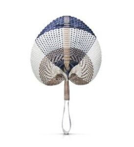 stelar and veganlyy santai natural lontar veganmedium hand fan cacao as women accessories