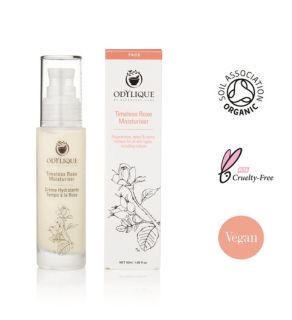 veganlyy odylique natural organic timeless rose moisturiser cream