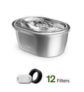 veganlyy presents petlibro stainless steel fountain for cats and pets vegan products eco sustainable and durable