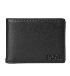 apple-leather-skin-Black-grey-Slim-Vegan-Wallet-with-ID-Sleeve-doshi-veganlyy