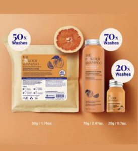 veganlyy presents the powder shampoo starter kit for 140 washes - Strengthening Shampoo For Normal & Sensitive Scalps Grapefruit & Probiotics